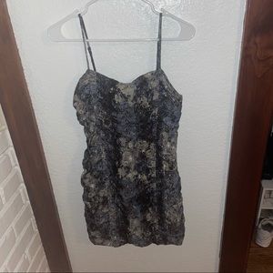 Brown, Black, & Blue Formal Dress